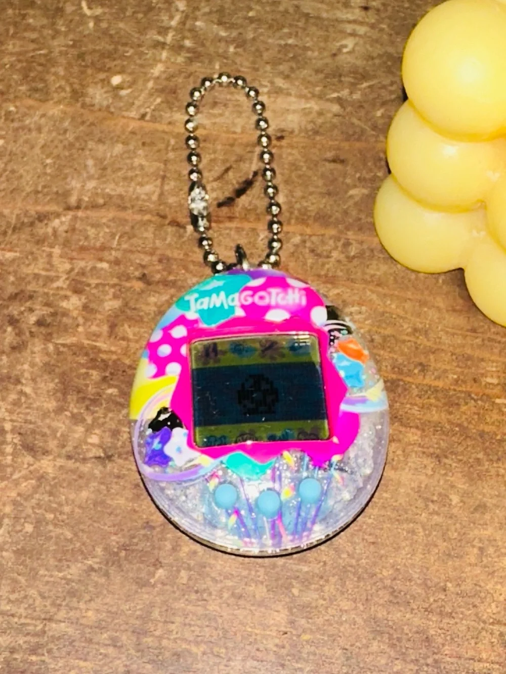 Tamagotchi Original Pretty Party 2024 Virtual Pet Keychain Toy